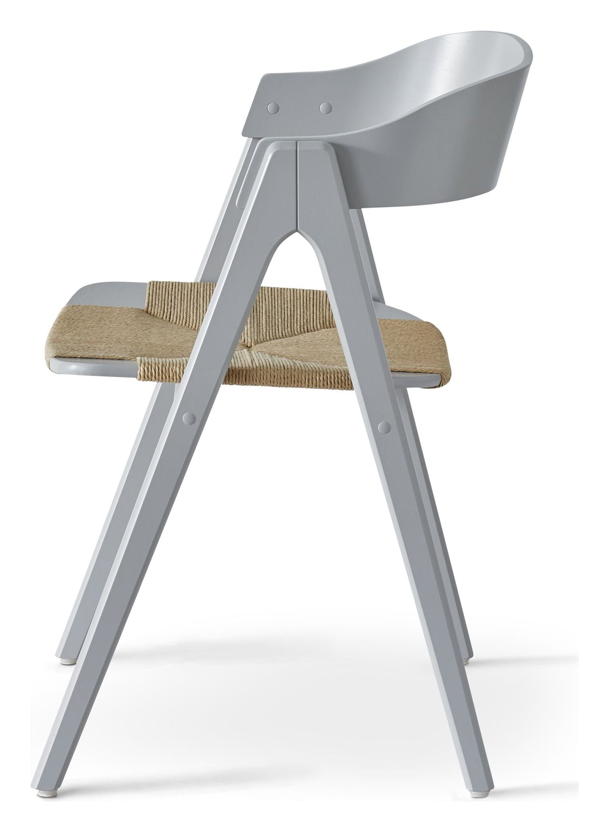 Findahl Mette Dining chair beech/light gray, Natural weave