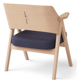 Findahl MeTube Lounge Chair with armrests, oak, Blue