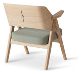 Findahl MeTube Lounge Chair w. armrests, oak, Green