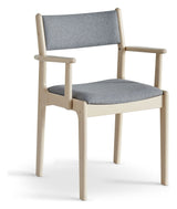 Findahl, Nybøl Dining chair with armrests, oak/soap - Gray