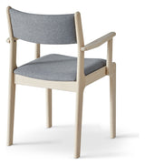 Findahl, Nybøl Dining chair with armrests, oak/soap - Gray