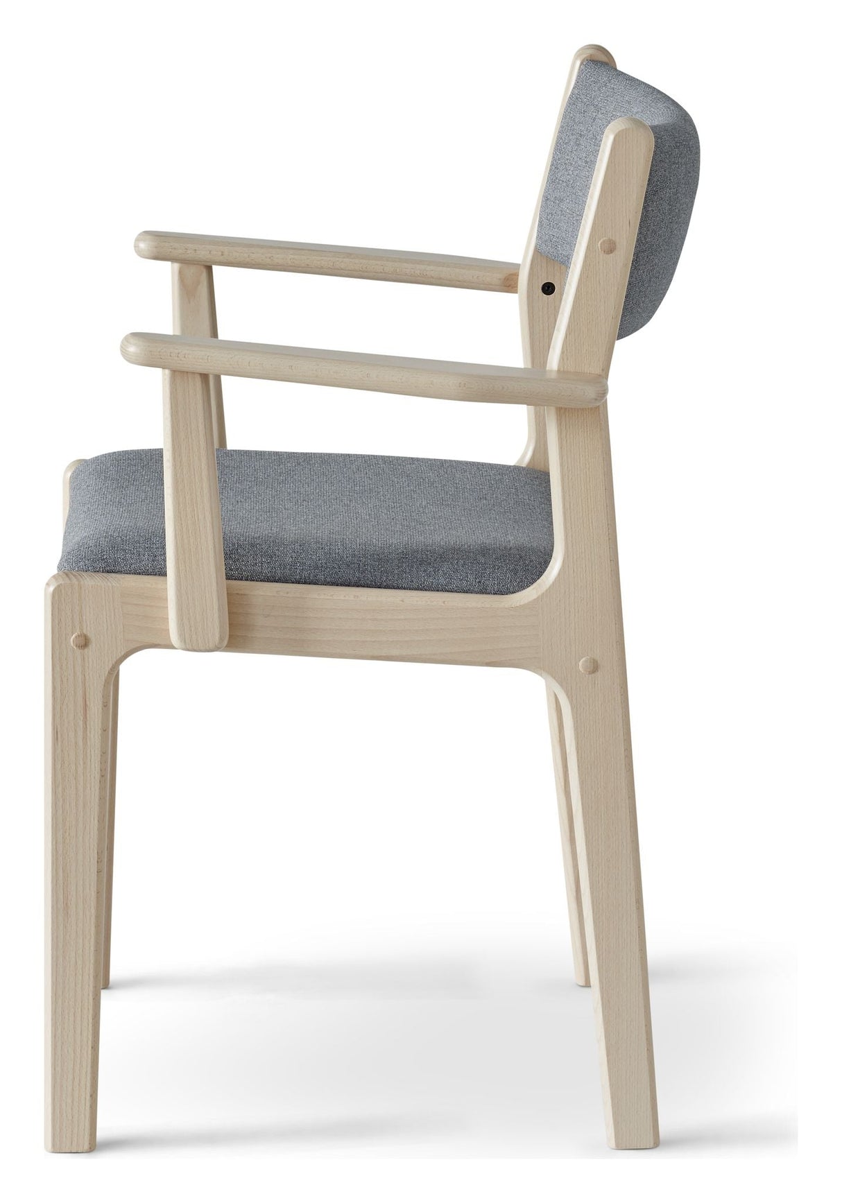 Findahl, Nybøl Dining chair with armrests, oak/soap - Gray