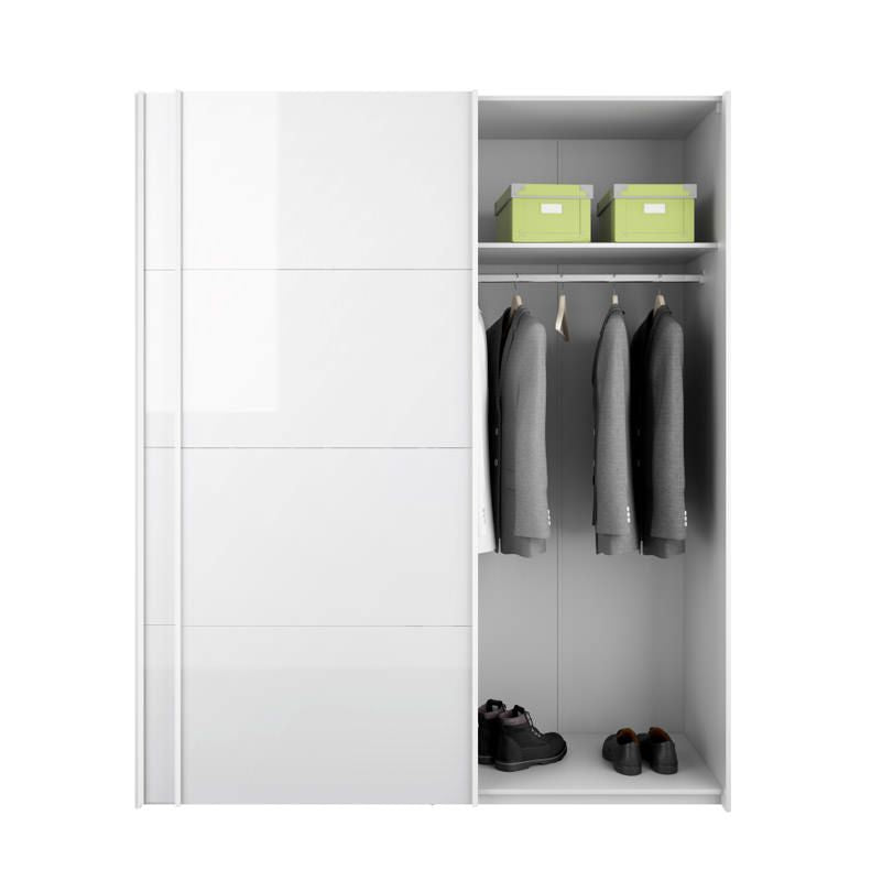 Florence Wardrobe - White high gloss