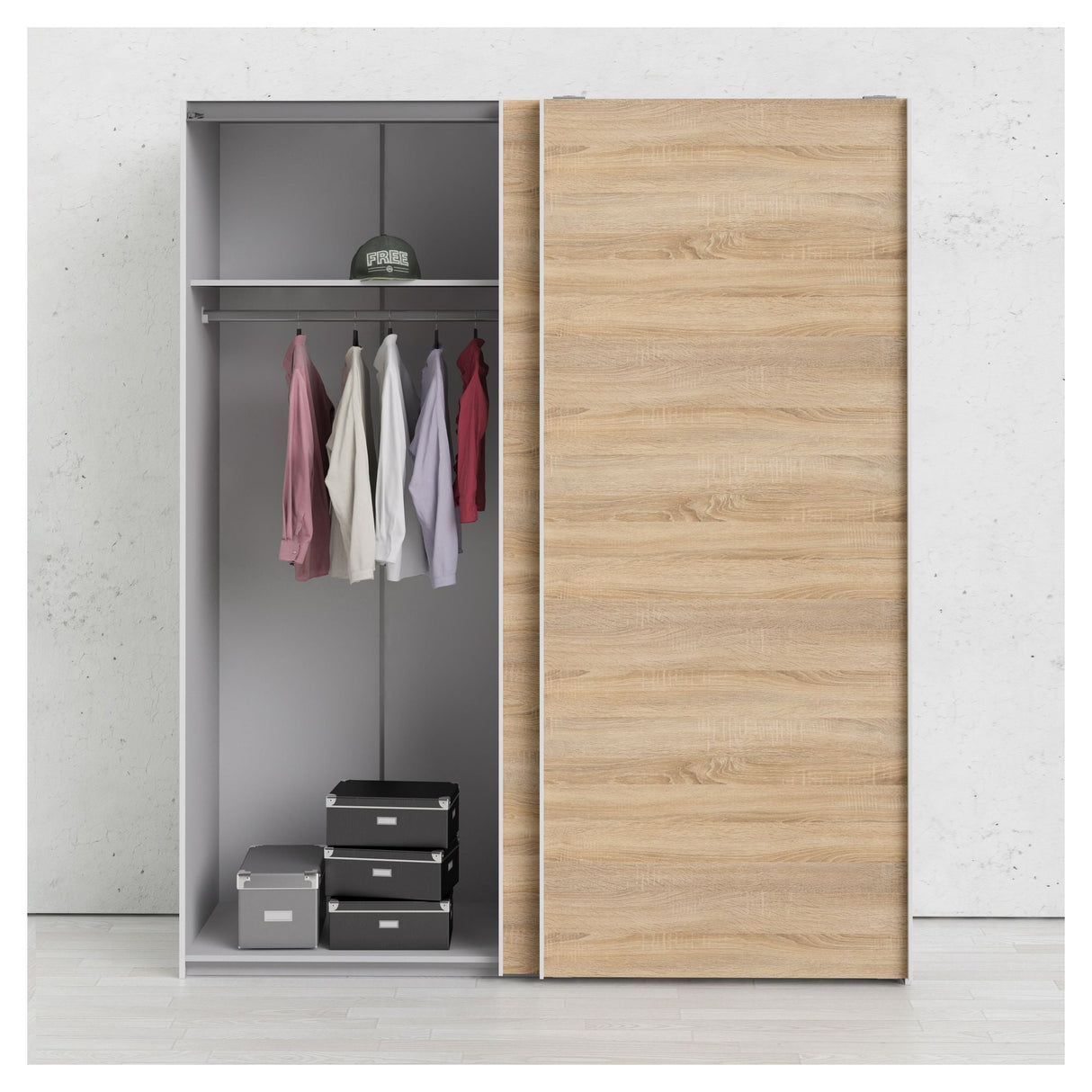 Florence Wardrobe - Light wood