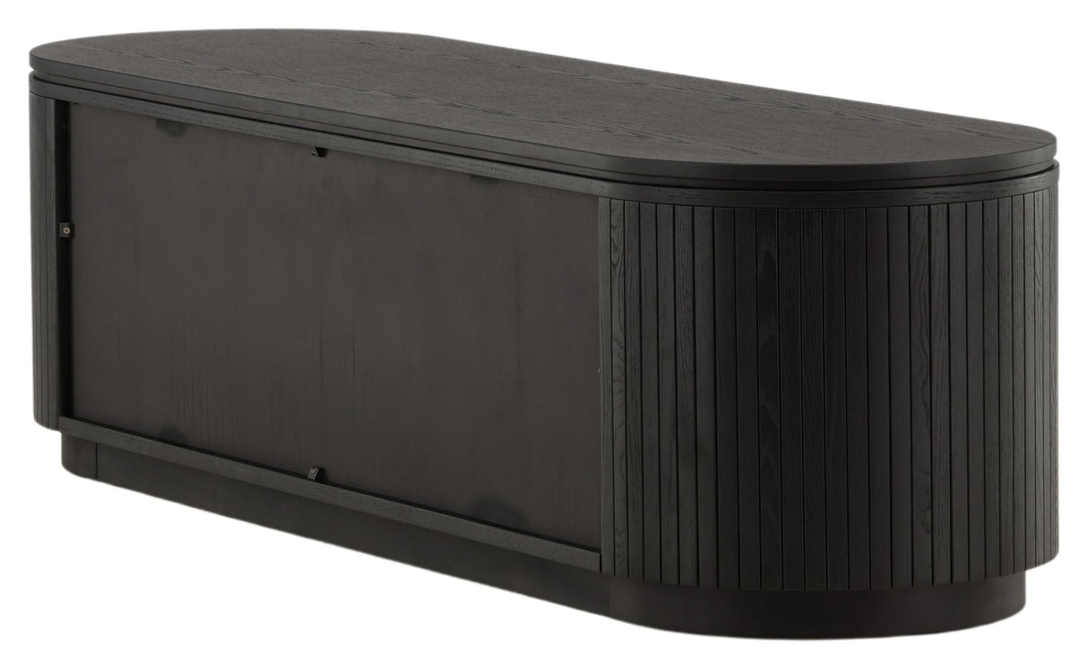 Fjällbacka Sideboard, Black oak, 48x160