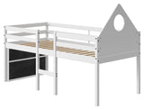 THUKA Alfred Children's cot with gable, White, 90x200