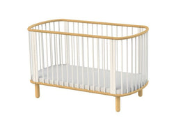 FLEXA Baby Cot, White/Beech