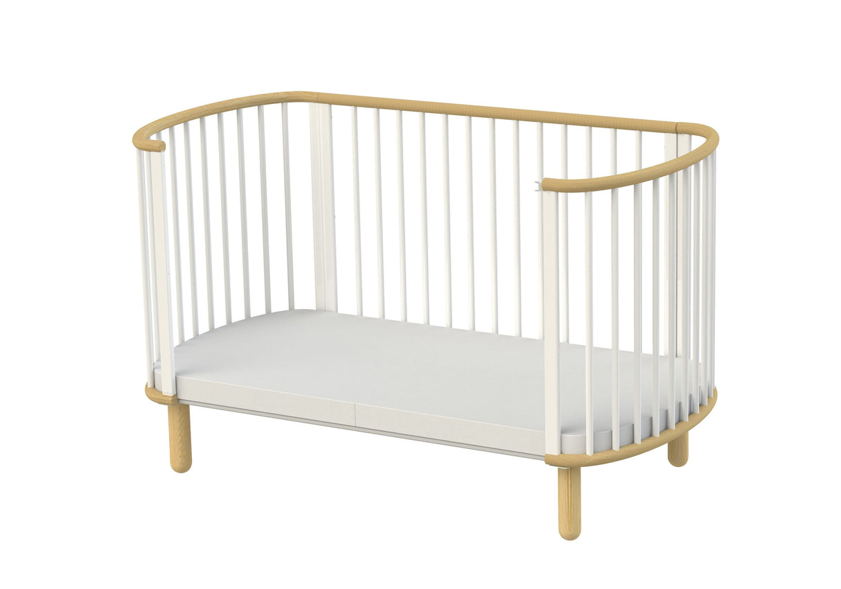 FLEXA Baby Cot, White/Beech