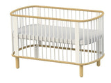 FLEXA Baby Cot, White/Beech