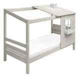 Classic Cot w. 1/2 House, white, 90x200