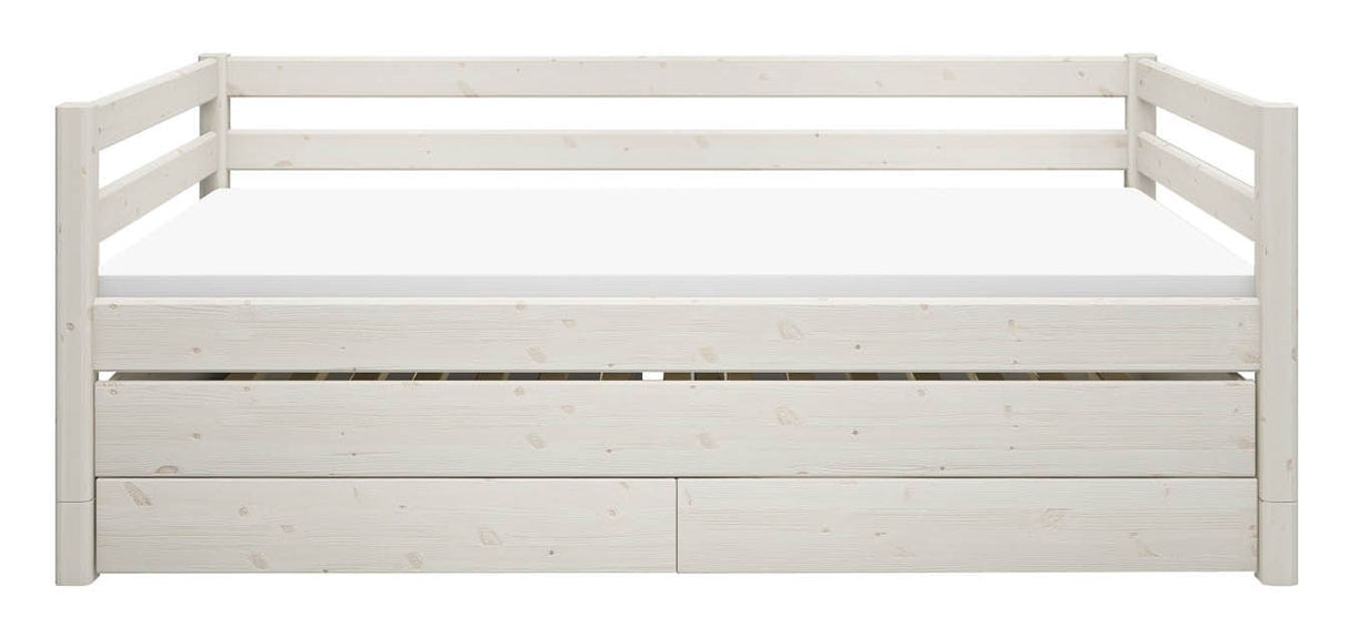 Classic Children's bed with drawers, white, 90x200