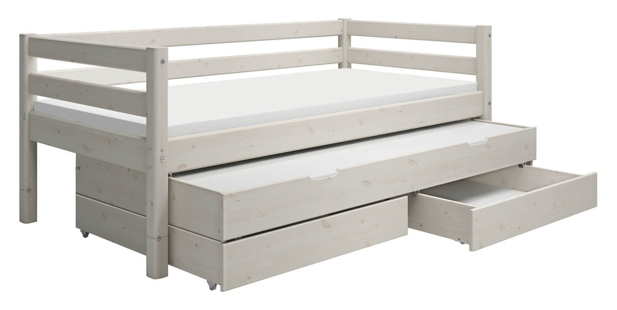 Classic Children's bed with drawers, white, 90x200