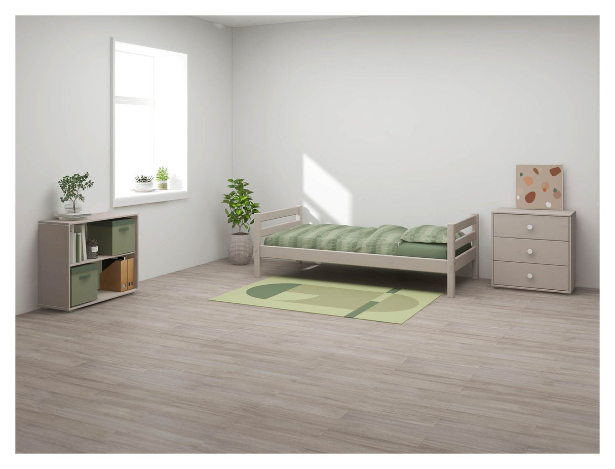 Classic Single Bed 90x200, Gray