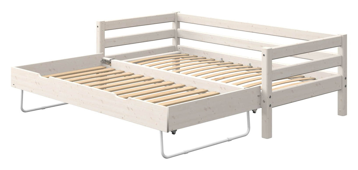 Classic Single Bed with Guest Bed 90x200, White pigmented