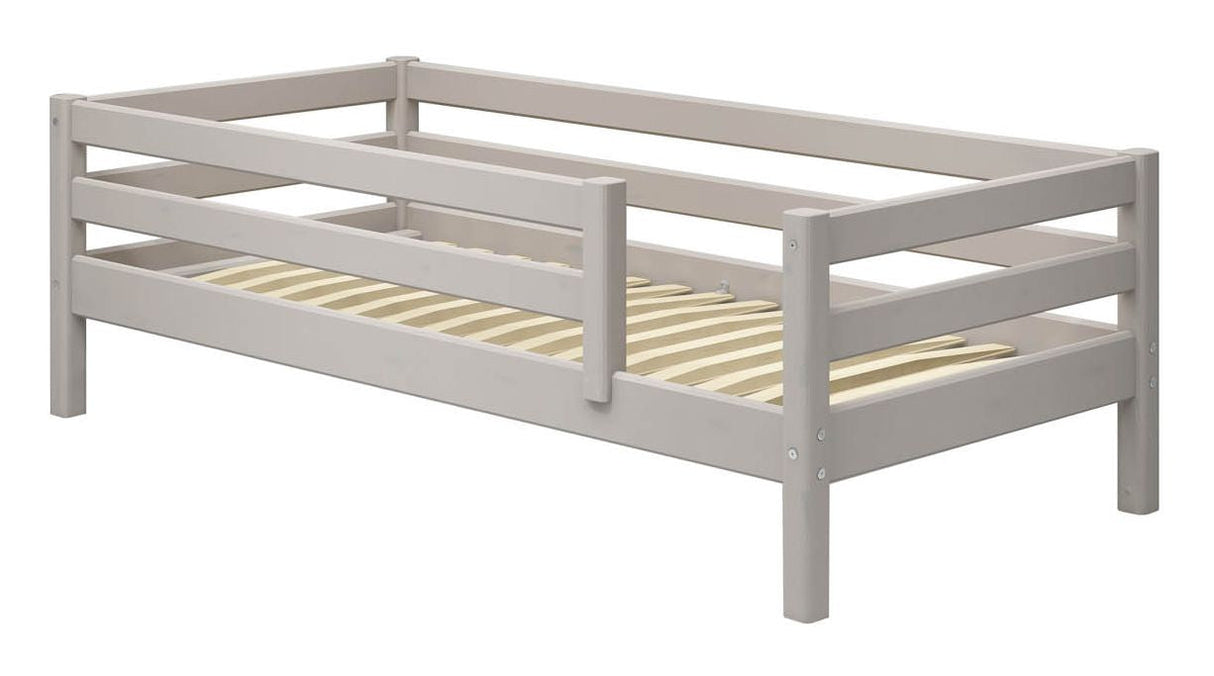 Classic Single Bed w. Bedhorse, 90x200, Gray