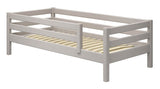 Classic Single Bed w. Bedhorse, 90x200, Gray