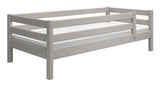 Classic Single Bed w. Bedhorse, 90x200, Gray