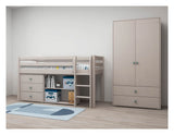 Classic Half High Bed 90x200, Gray