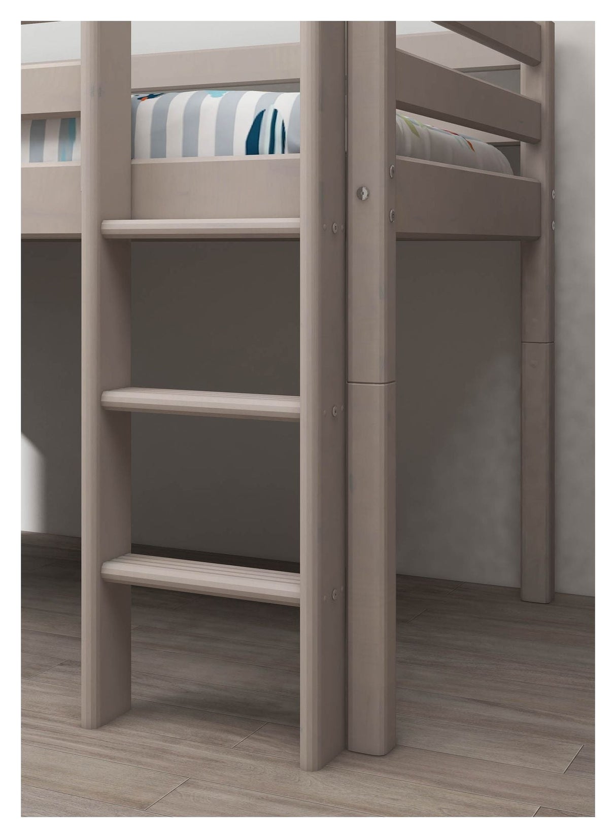 Classic Half High Bed 90x200, Gray