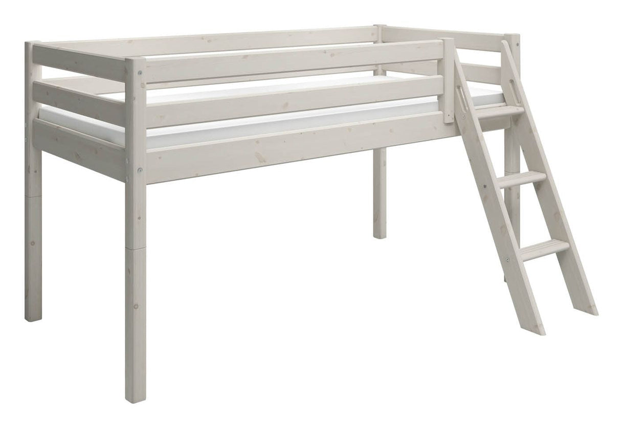 Classic Half High Bed, White, 90x200