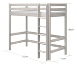 Classic High Bed 90x200, Gray