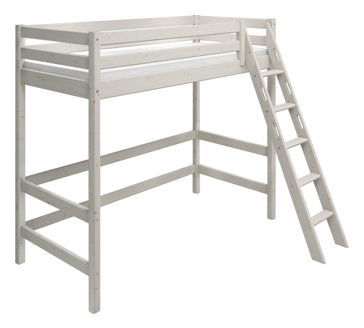 Classic High Bed, White, 90x200