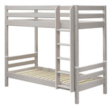 Classic Bunk Bed with Straight Ladder 90x200, Gray