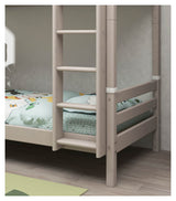 Classic Bunk Bed with Straight Ladder 90x200, Gray