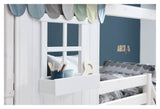 Classic Medium bed w. 1/2 House, white, 90x200