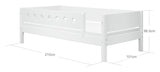 Daybed w. bedhorse, White, 90x200