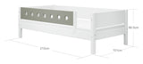 Daybed w. bedhorse 90x200, White and green