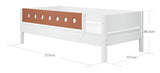 Daybed w. bedhorse 90x200, White and pink