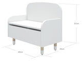 FLEXA Dots Bench, White w. storage