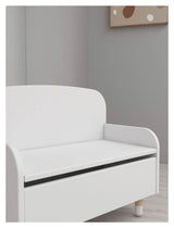 FLEXA Dots Bench, White w. storage