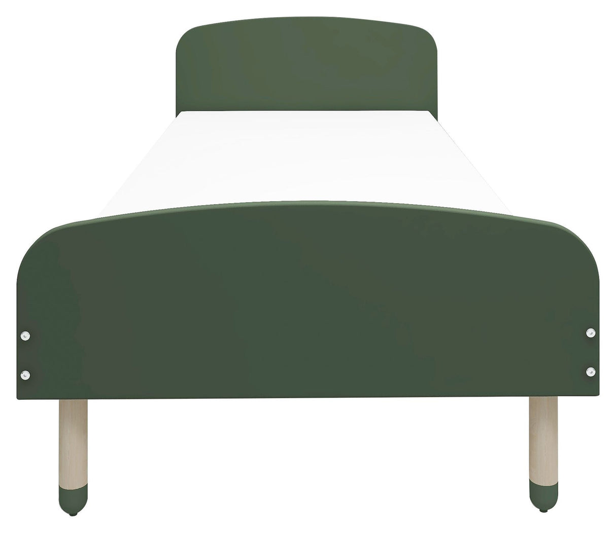 FLEXA Dots Baby Cot 90x200, Dark Green