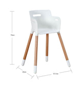 FLEXA Junior Chair, White/Beech