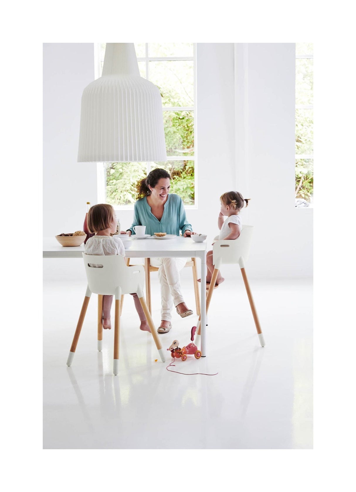 FLEXA Junior Chair, White/Beech