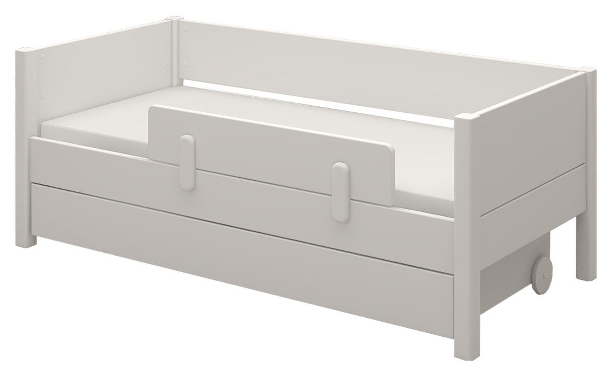 Ask Junior bed with bed horse and drawer, white