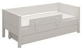 Ask Junior bed with bed horse and drawer, white