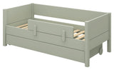 Ask Junior bed with bed horse and drawer, green