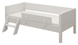 Ask Junior bed with bed horse and ladder, white