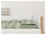 FLEXA Nor Children's bed with pull-out bed and drawers, White. 90x200 m. oak bone