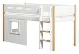 Nor Half-high bed with straight ladder, 90x200