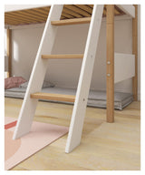 FLEXA Nor Semi-high bed 90x200 m. oak legs, inclined ladder