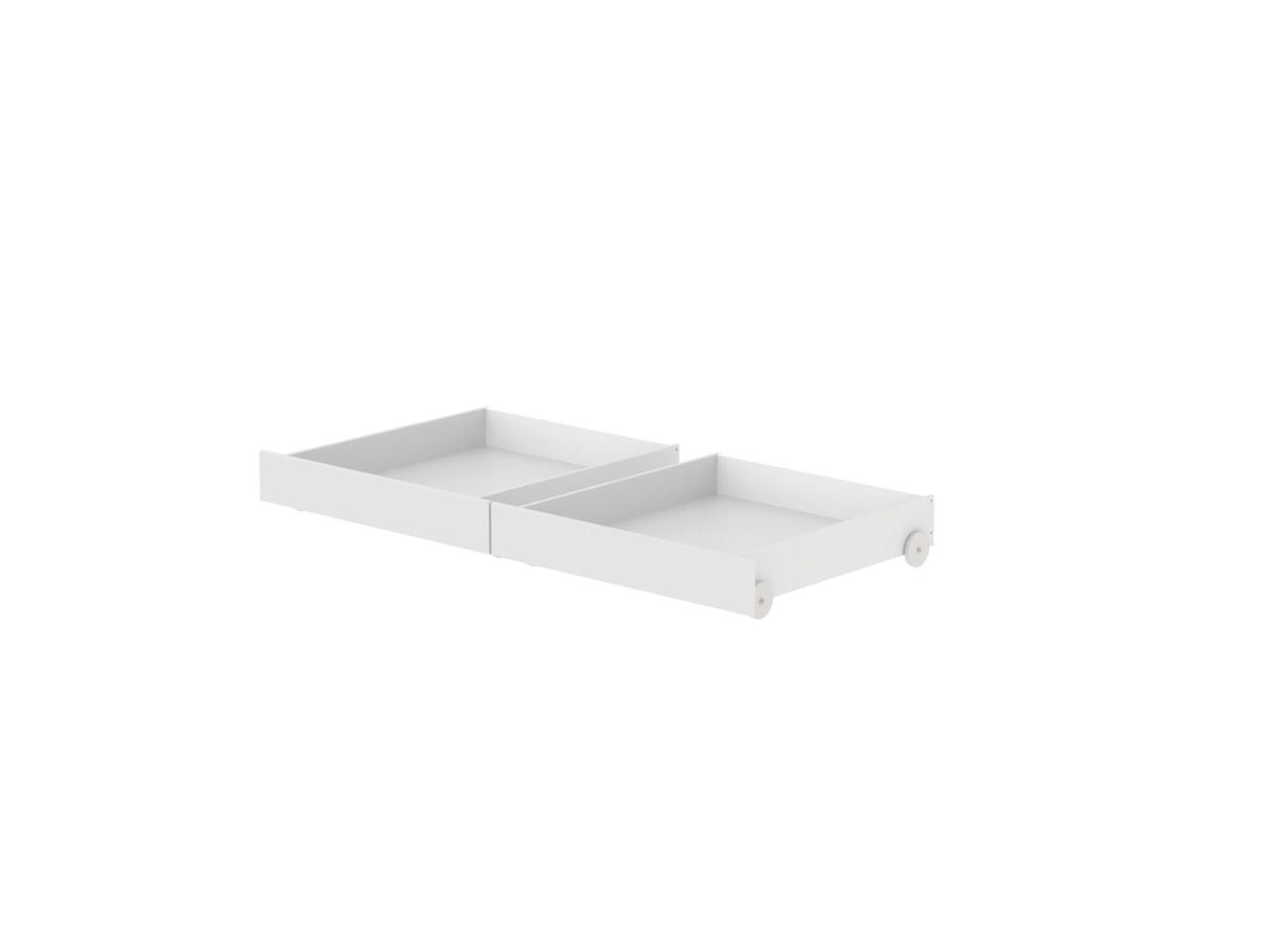 FLEXA Nor Bed drawers white to 200cm