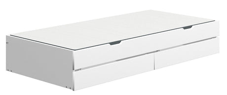 FLEXA Nor pull-out bed w/drawers, White