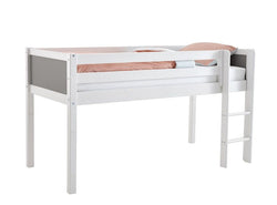 THUKA Nordic Color Half High Bed 90x200, White/Gray