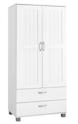 THUKA Nordic Wardrobe w/2 doors and drawers - White