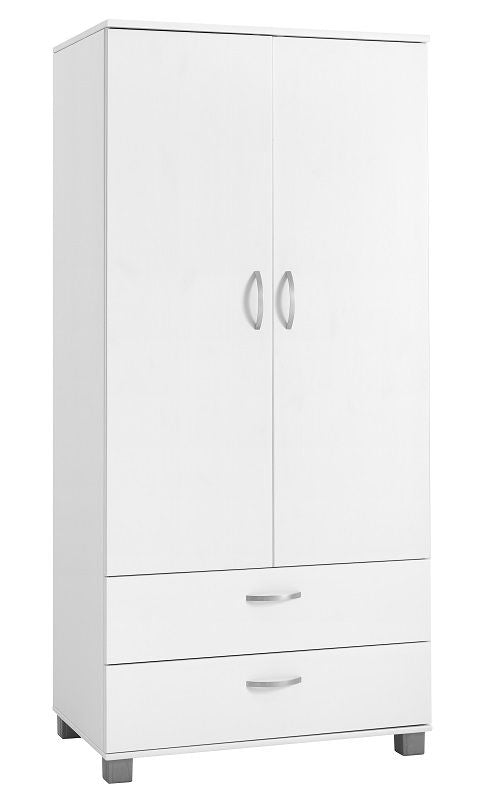 THUKA Nordic Wardrobe w/2 drawers and doors - White