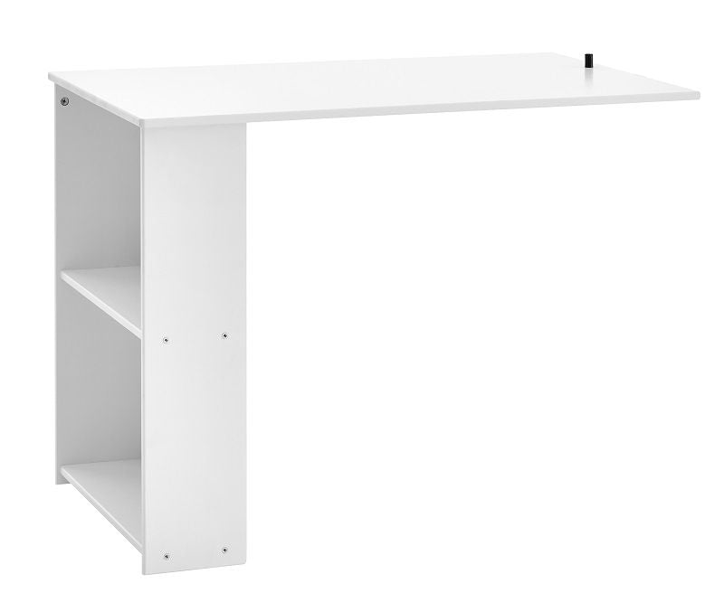 THUKA Nordic Extractable Desk w/2 shelves, White